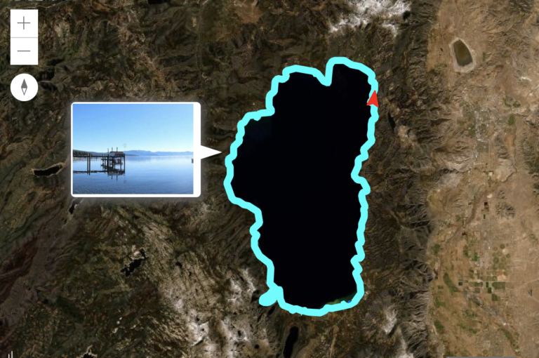 lake tahoe virtual map
