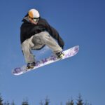 snowboarder jumping